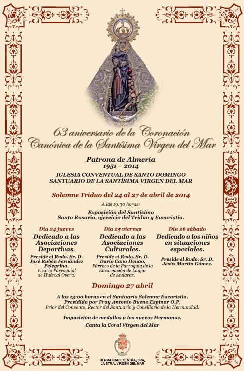 63 aniversario de la coronación canónica de Nuestra Señora la Santísima Virgen del Mar&#8207;-Almería