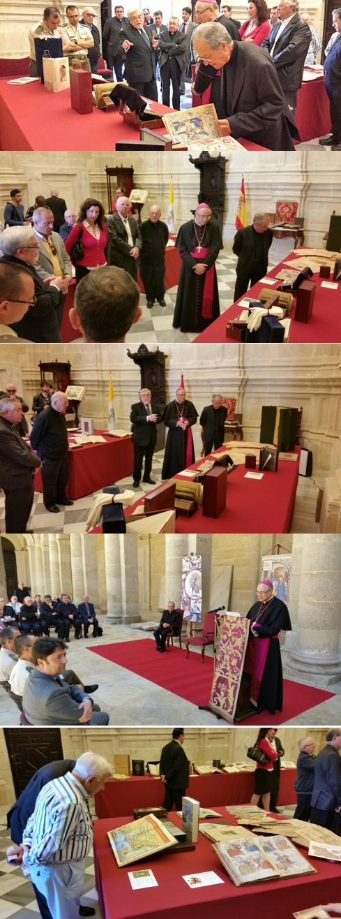 El Obispo diocesano inaugura la exposición de códices del Medievo y el Renacimiento
